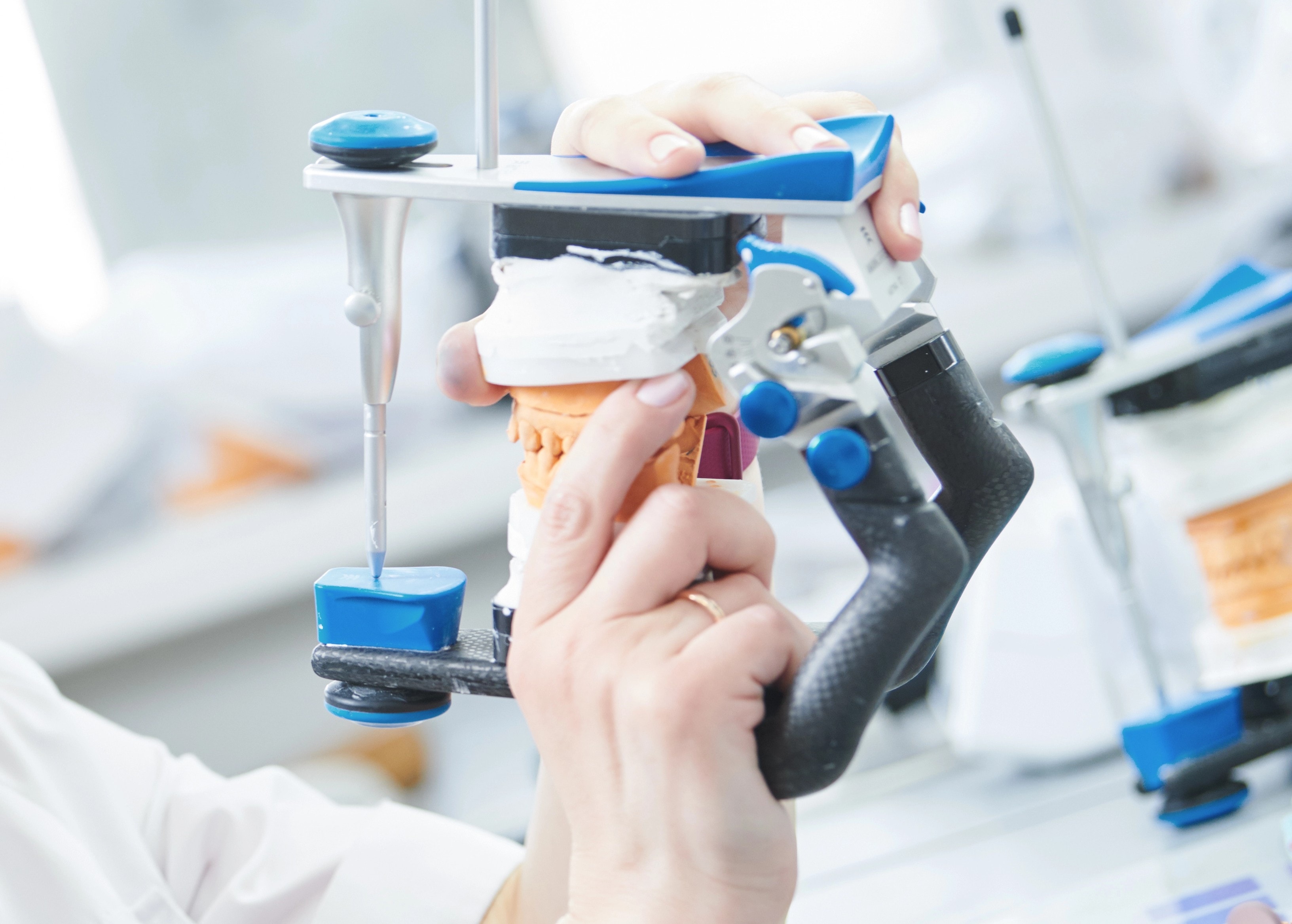 Precision dental restoration tools and finished crown